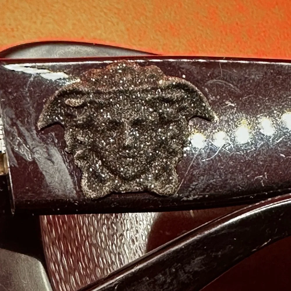 Versace Glitter Medusa Sunglasses